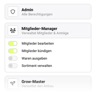 Rollen & Berechtigungen