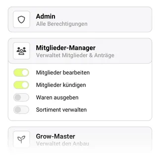 Rollen & Berechtigungen