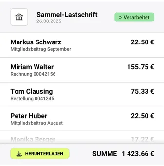 Sammel-Lastschriften & -Überweisungen